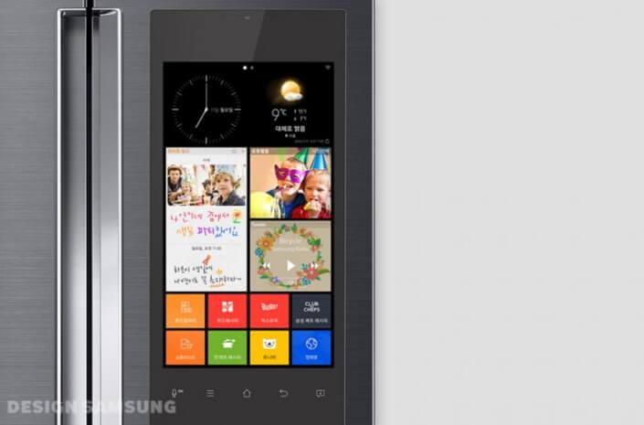 Samsung Family Hub Kühlschrank mit dem Tizen System