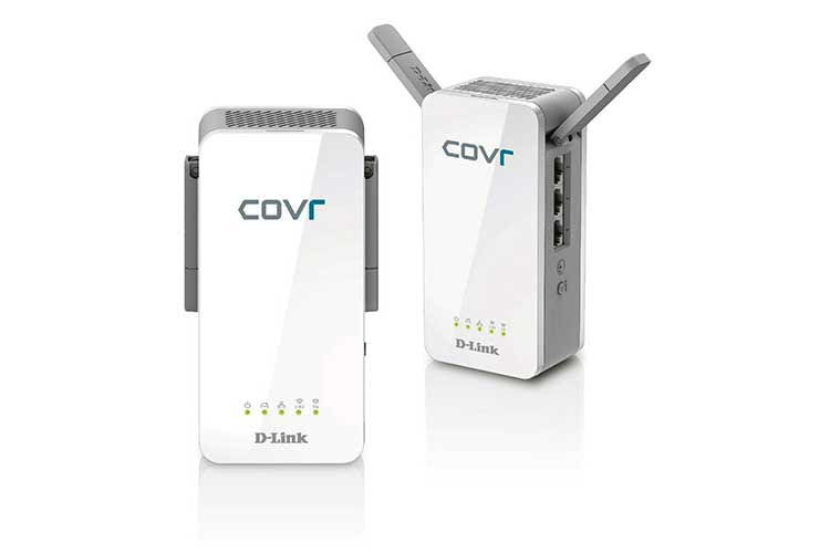 Ingresso conveniente nella rete powerline mesh: kit D-Link COVR-P2501 con tre prese LAN Gigabit