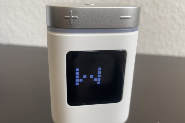 Das Umschalten auf Matter bzw. Thread wird auf dem Display mit einem M angezeigt