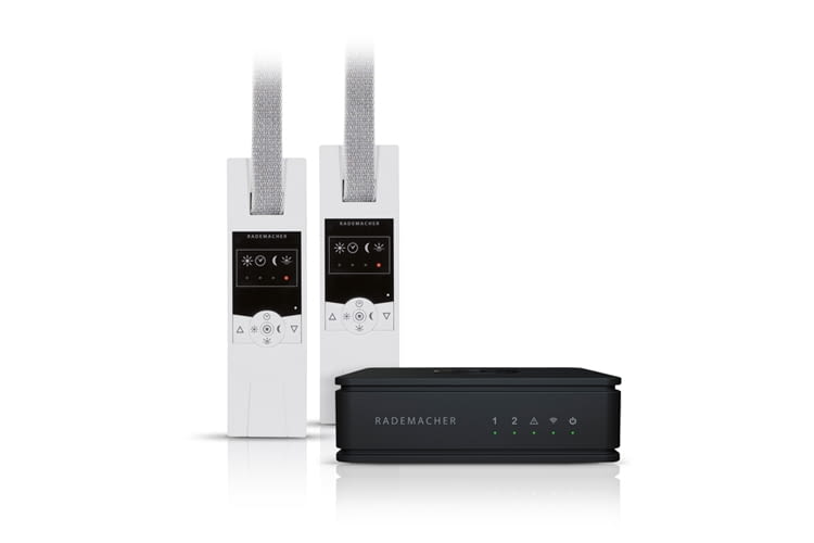 RolloTron Comfort DuoFern Komfort-Funk-Gurtwickler und HomePilot® Basisstation von RADEMACHER