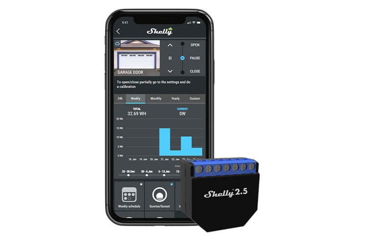 Die Shelly App ist leider nicht in deutscher Sprache verfügbar, wer aber ein bisschen English kann, findet sich zurecht