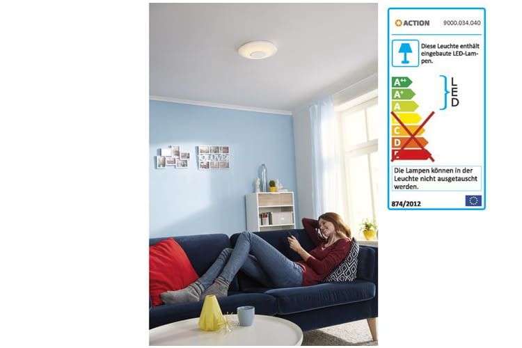 La plafoniera LED LIDL è convincente dal punto di vista visivo