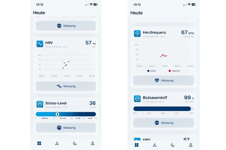 Die dazugehörige App ist simpel und übersichtlich gestaltet