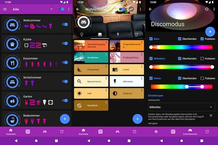 Bessere Übersicht, Lichtszenen und Disco-Effekte - die Hue Essential App hat viel zu bieten