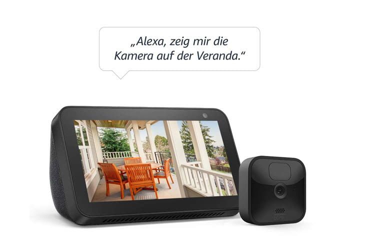 Alexa Besitzer profitieren besonders von der Blink Outdoor Kamera