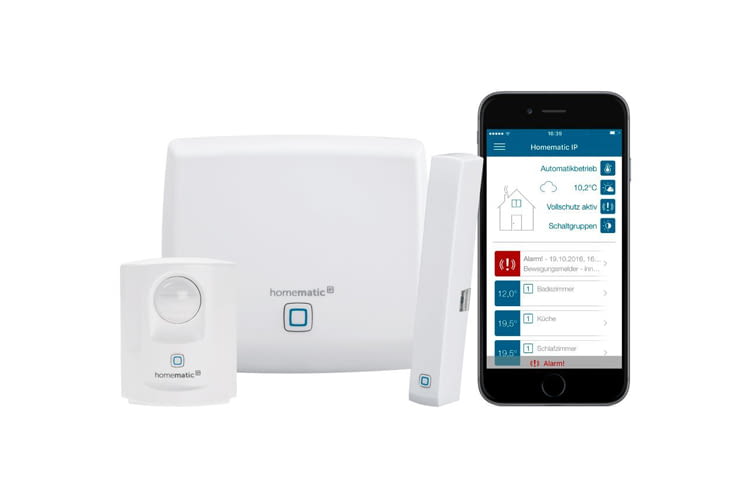 Homematic IP Starter Set Sicherheit: Access Point , Bewegungsmelder und Fenster- und Türkontakt