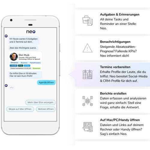 Sprachassistenz Neo erleichtert den Büroalltag mit digitaler Unterstützung