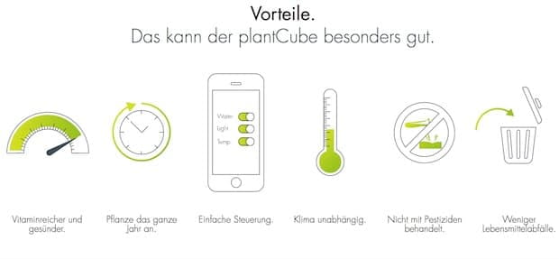 Vorteile des PlantCube Gewächsgarten von agrilution