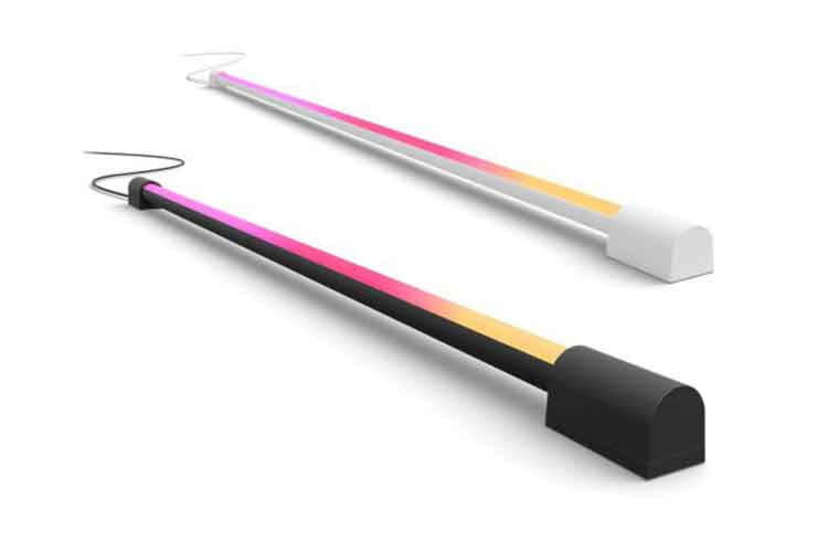 Der Philips Hue Play Gradient Light Tube kann sich mit Streaminginhalten am TV synchronsisieren