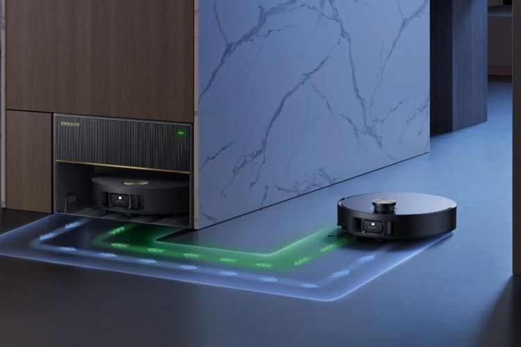 Nimmt keinen Platz weg: Saugroboter mit festem Wasseranschluss k&ouml;nnen bei guter Planung perfekt in die Wohnung integriert werden.