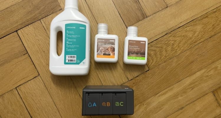 Die Reinigungsmitteldosierung kommt mit drei F&auml;chern