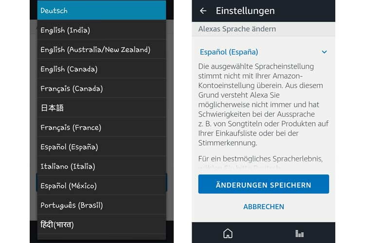 Wir haben verschiedene Alexa Spracheinstellungen getestet