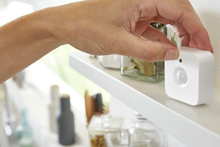 A compact Smart Home motion sensor completes the Philips Hue lighting system