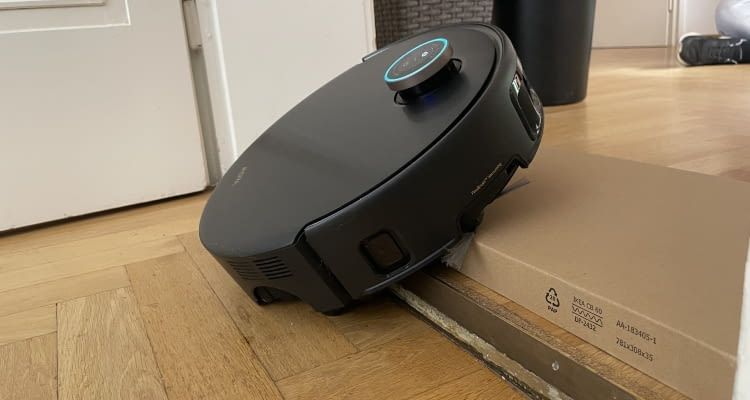 Mova Z60 Ultra Complete schaffte diese 8 Zentimeter Schwellen knapp nicht