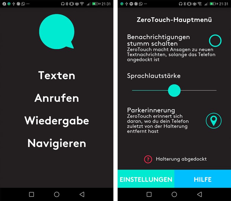 Digitale Fahrassistenz: Über die ZeroTouch App wird die Sprachsteuerung installiert und verwaltet