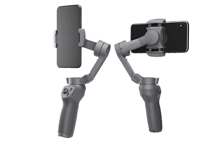 Die Bedientasten von DJI OSMO MOBILE 3 sind übersichtlich und gut erreichbar am Gimbal-Griff angebracht