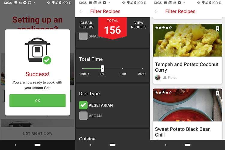 Molte ricette sono disponibili per la cottura nell'app Instant Pot. Funzionano anche le normali ricette della pentola a pressione