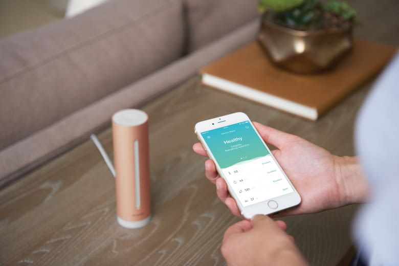 Der Netatmo Healthy Home Coach behält die Luftqualität in Innenräumen im Blick