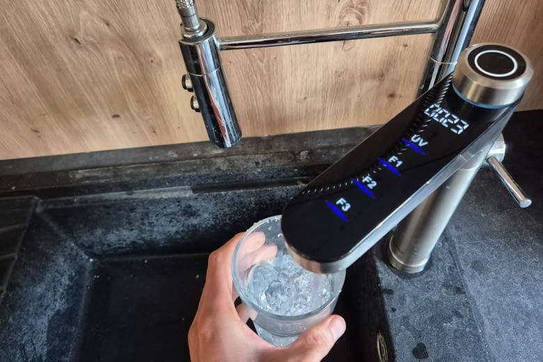 Das gereinigte Wasser hat eine exzellente Trinkwasserqualität