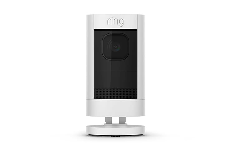 Die smarte Ring Stick Up Cam verfügt über eine Zonenerkennung und HD-Videoauflösung