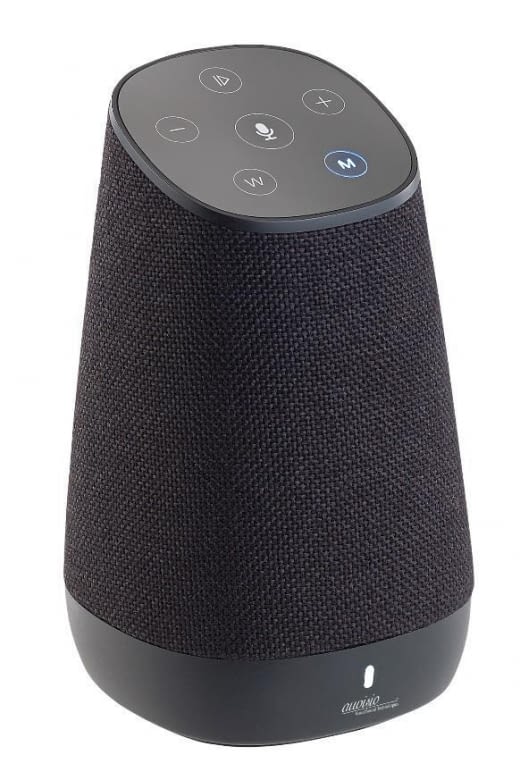 Der auviso Lautsprecher ähnelt Amazon Echo stark