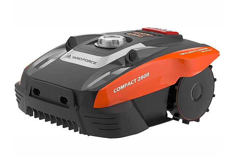 Der Yard Force Compact 280R ist ein familienfreundlicher Mähroboter mit Ultraschallsensor für kleine Gärten oder City-Gärten