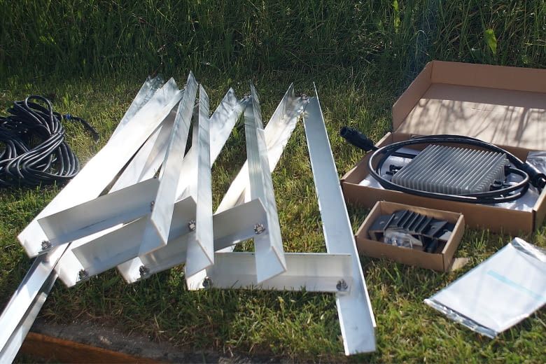 Schräge Aufständerungen wie diese erreichen eine besonders hohe Effizienz