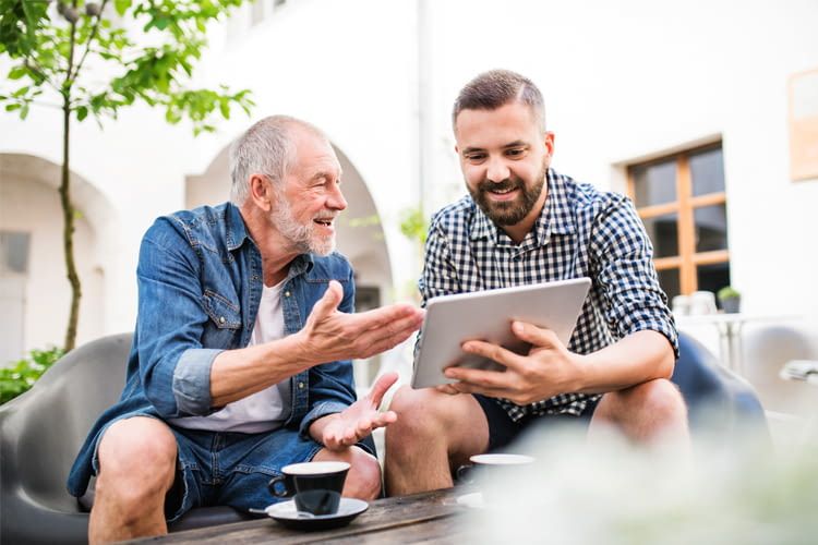 Wer mag, kann sein Tablet gemeinsam mit anderen Familienmitglieder nutzen