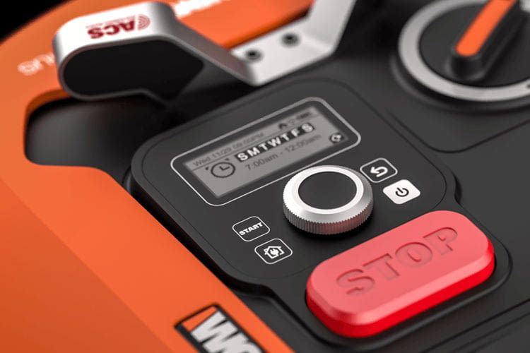 Wer keine Smartphone App nutzen möchte, kann Worx Mäher auch am Display konfigurieren