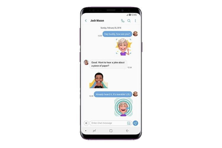 Samsung Galaxy S9 mit AR-Emojis 