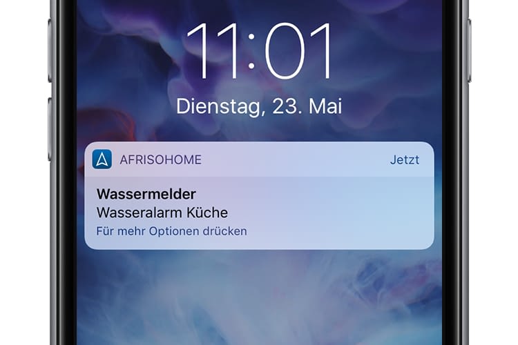 Das Smart Home-System sendet auch offline Warnmeldungen ans Smartphone