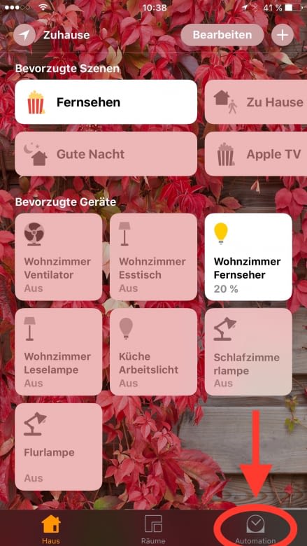 Mit dem Apple TV als HomeKit Hub lassen sich Geräte automatisch nach Tageszeit, Sonnenstand, Standort oder Sensorendaten ansteuern. 