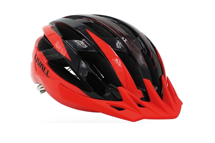 Die rot-schwarze Variante des MT1 Helms ist besonders kontrastreich designt