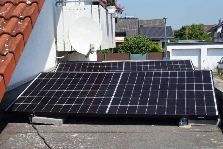 Hier ist unser 1000 Watt Test Modell von EPP Solar in Betrieb zu sehen