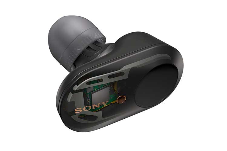 Eine 6-mm-Treibereinheit in den Sony WF-1000XM3 In-Ear-Kopfhörern sorgt für einen satten, klaren, raumfüllenden Klang