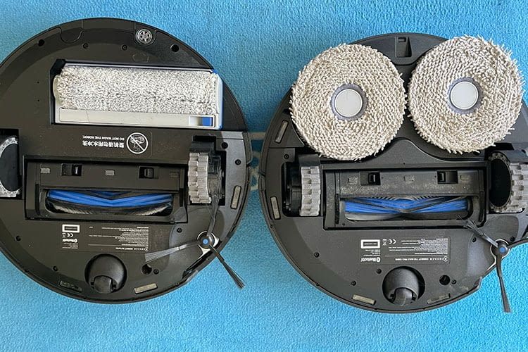 Vergleich zwischen DEEBOT X8 PRO OMNI (links) und T50 MAX PRO OMNI (rechts)