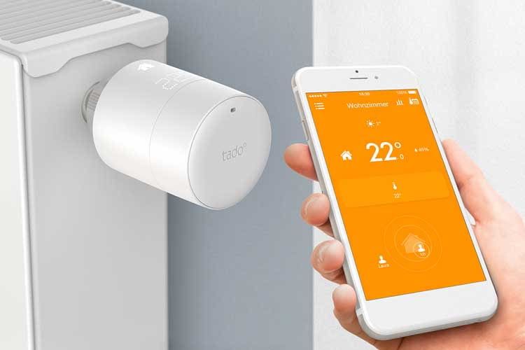 Die Heizungssteuerung mit tado° läuft per Raumthermostat oder wie hier über den Heizungsthermostat