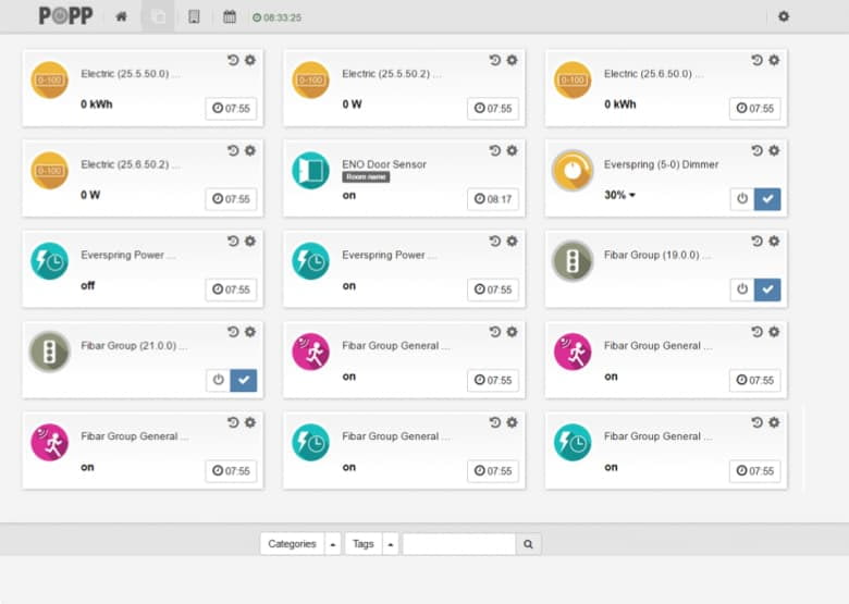 Popp Smart Home Dashboard