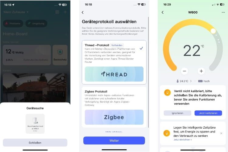 Per Zigbee funktionierte die Einrichtung schnell und ohne Probleme