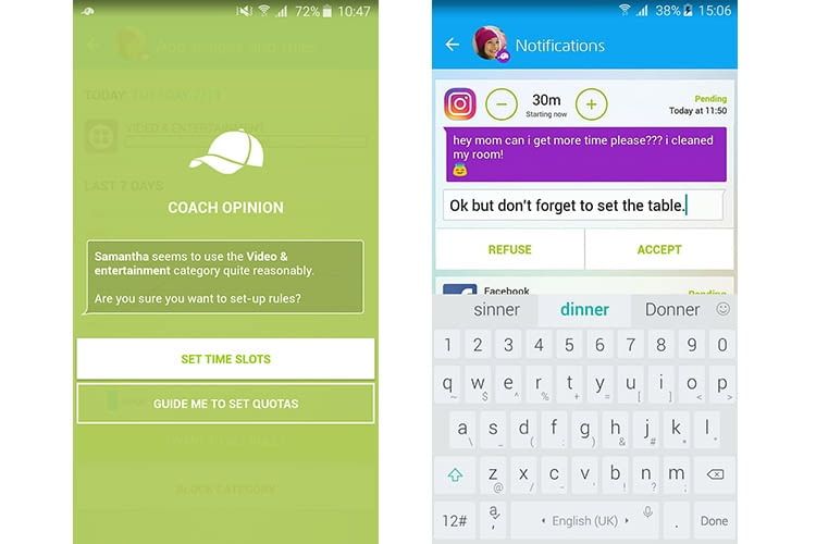 I genitori possono impostare i tempi di utilizzo per i propri figli nell'app Xooloo Parents