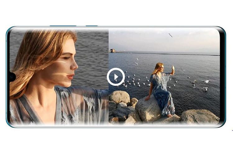 Der Dual Video View des HUAWEI P30 Pro erlaubt Split-Screen-Videos