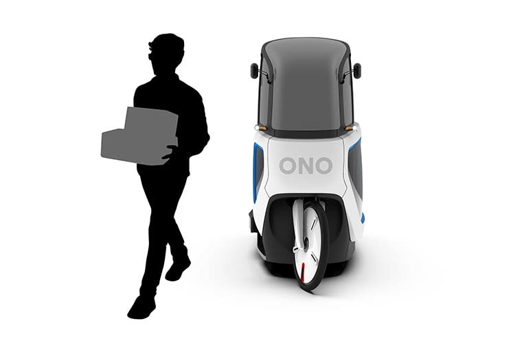 Paketzusteller dürfen das ONO E-Lastenfahrrad in Einfahrten und auf Bordsteinen parken