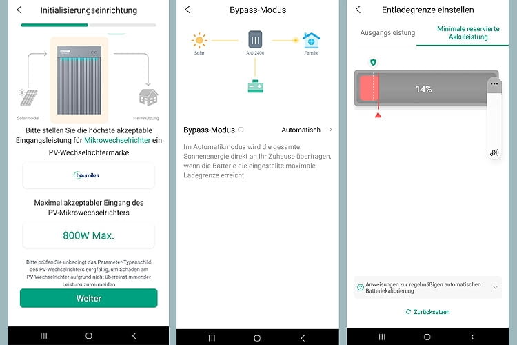 Die Zendure App bietet viele praktische Individualisierungsoptionen