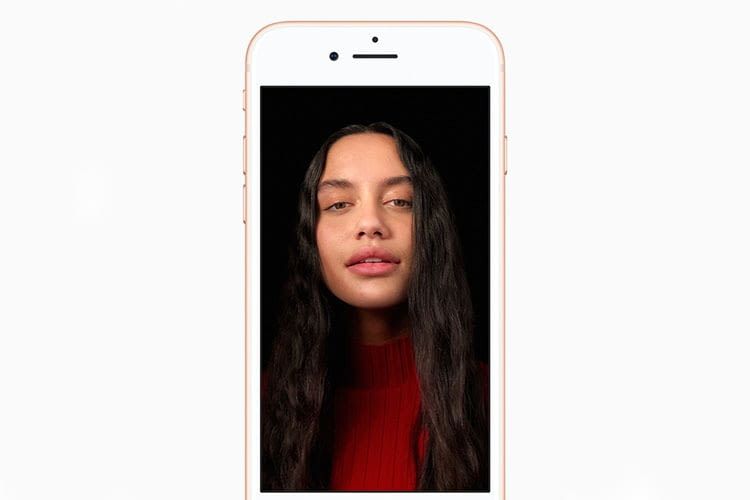 Im Portrait-Modus des Apple iPhone 8 Plus setzt das iPhone verschiedene Hintergründe ein
