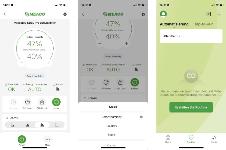 Wir empfanden die App als nutzerfreundlicher als die Steuerung per Tasten
