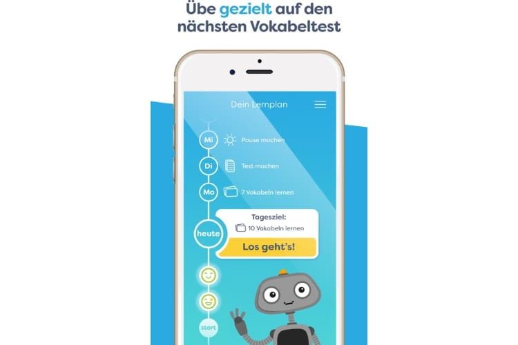 In der App können auf Wunsch individuelle Lernpläne angelegt werden