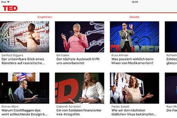 Das Meiste aus TED-Talks holt man, wenn man sie auf dem Fernseher anschaut