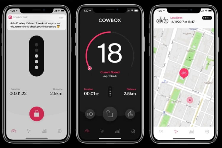 Von der Geschwindigkeitsanzeige bis zum Diebstahl-Tracking per GPS: Cowboy-App