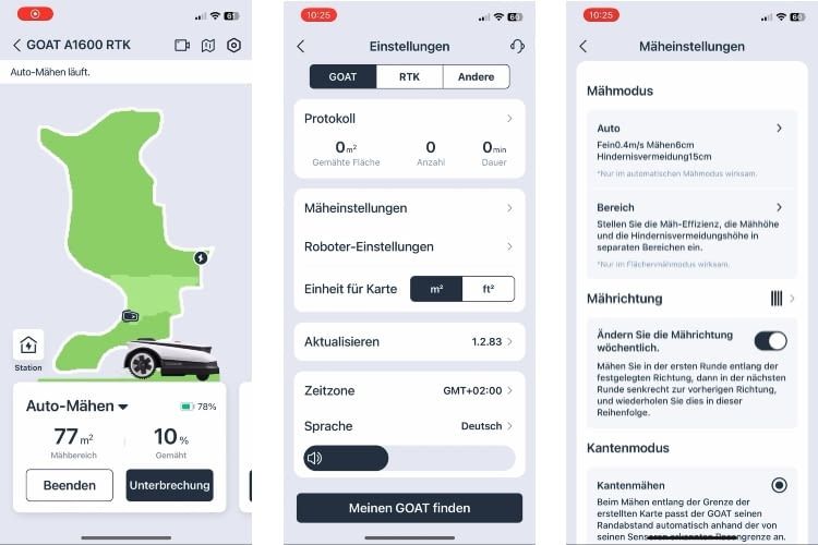 Die ECOVACS App ist einfach und übersichtlich aufgebaut