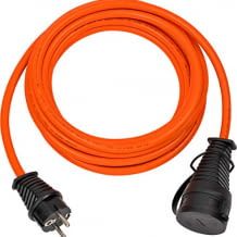 Outdoor geeignetes 5 Meter Kabel inkl. Schutzkontakt-Stecker und -Kupplung mit Verschlusskappe